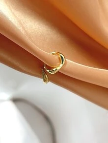 Vòng bít tai tối giản - Vàng - Xem 2