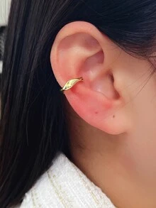 Vòng bít tai tối giản - Vàng - Xem 4