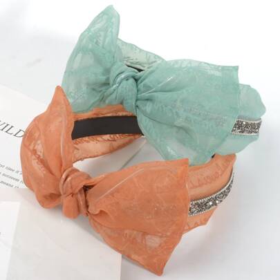 2pcs Bow Decor Headband