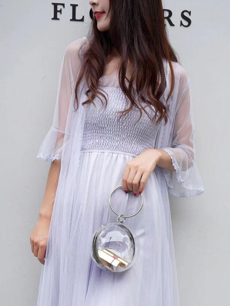 Mini Clear Chain Circle Bag