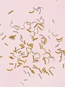 1box Metal Nail Art Decoration - Multicolor - View 3