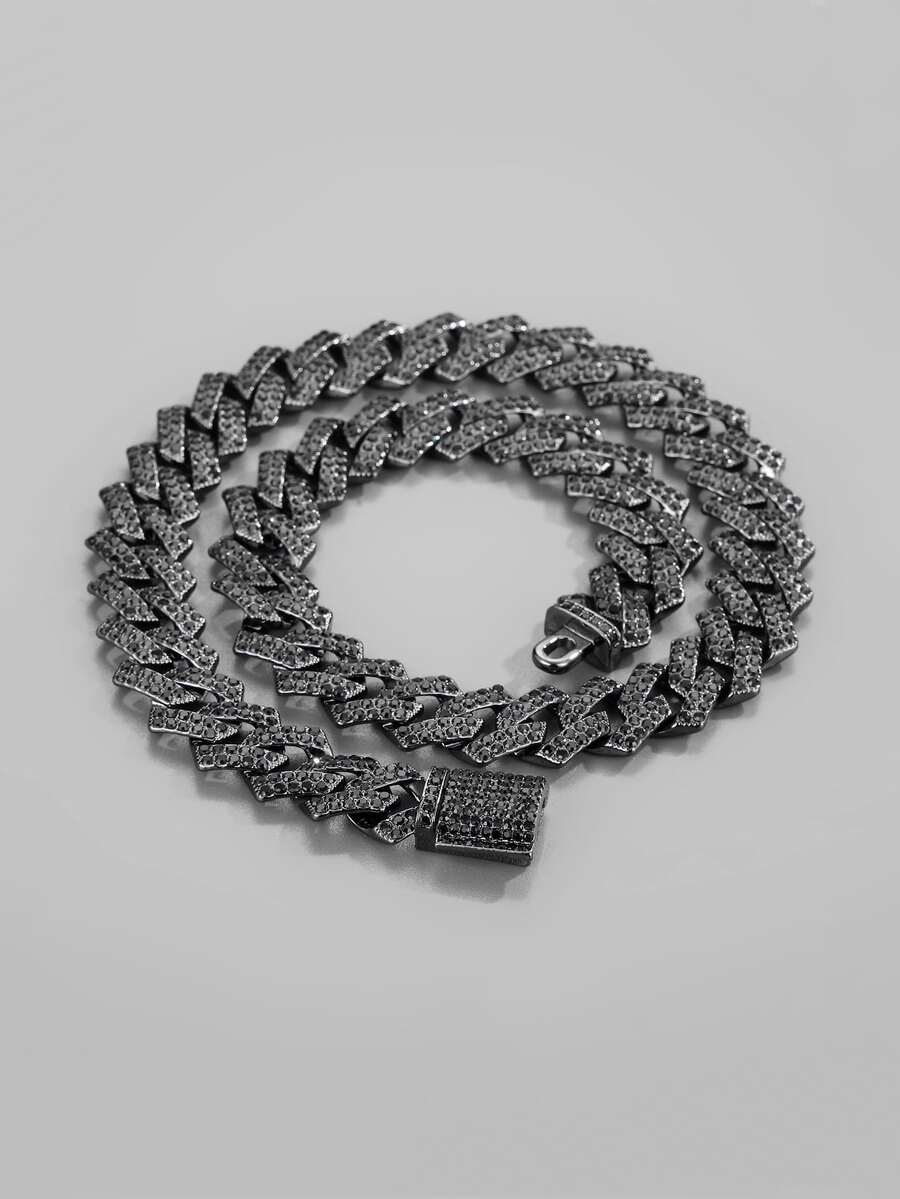 Chuỗi vòng cổ trang trí cho nam Rhinestone