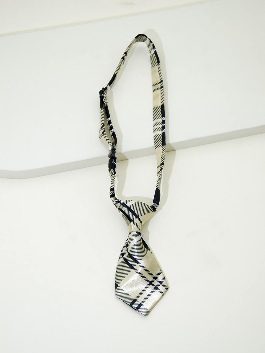 格紋圖案寵物系帶 - 彩色 - 查看 1