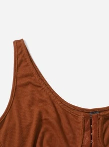 SHEIN EZwear Plus Size 2 Packs Ruched Bust Tank Top - Multicolor - View 5