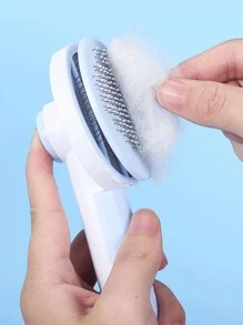 1入組不銹鋼寵物梳子 - 彩色 - 查看 2