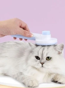 1入組不銹鋼寵物梳子 - 彩色 - 查看 3