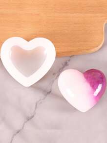 Heart Shaped DIY Silicone Mold - Clear - View 1