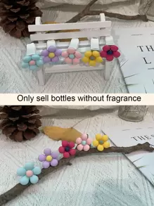 5入組花朵設計汽車出風口夾 - 彩色 - 查看 7