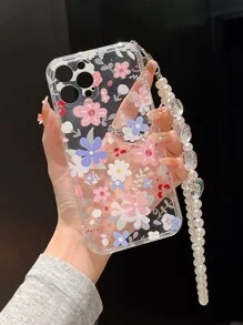 Ditsy Floral 心形珍珠链手机壳 - 彩色 - 查看 3