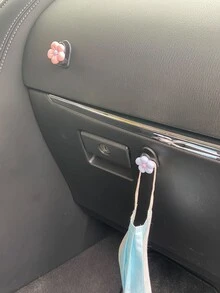 2 piezas Gancho de coche en forma de flor - Multicolor - Ver 5