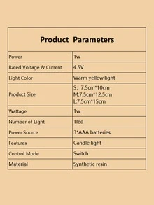 1cái Nến không lửa điện tử - Màu vàng - Xem 5