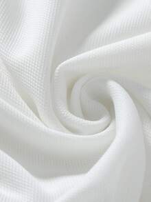 Manfinity Áo thun có cổ Nam Nút Lá thư Giải trí - trắng - Xem 6