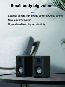 2pcs Desktop Wired Speaker - Multicolor - View 4