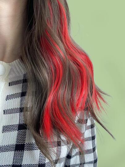 Fairycore 1pc Long Straight Synthetic Hair Extension