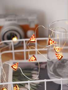 10 Led 1M luz de cuerda con pizza - Amarillo - Ver 3