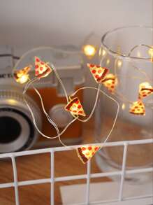 10 Led 1M luz de cuerda con pizza - Amarillo - Ver 7