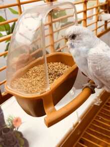 1 pieza Dispensador de comida para mascotas antisalpicaduras - Camel - Ver 2