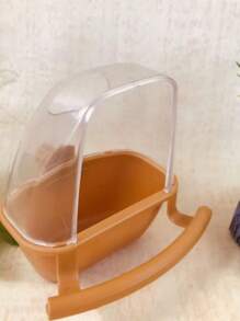 1 pieza Dispensador de comida para mascotas antisalpicaduras - Camel - Ver 3