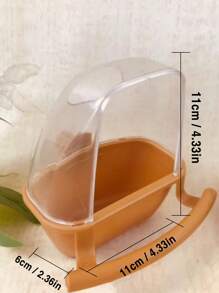 1 pieza Dispensador de comida para mascotas antisalpicaduras - Camel - Ver 4