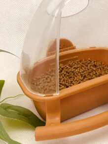 1 pieza Dispensador de comida para mascotas antisalpicaduras - Camel - Ver 5