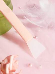 Clean Silicone Facial Sheet Brush, 1pc Face Care DIY Mud Facial Sheet Apply Skin Care Tools - Pink - View 8