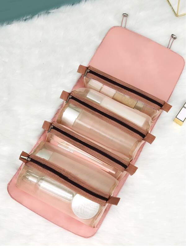 1pc Foldable Travel Storage Bag,Makeup & Cosmetic Travel Bag With