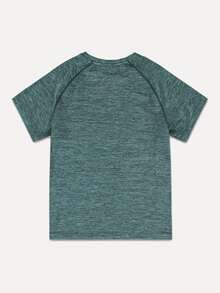 男孩插肩袖雜色針織T恤