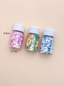 3入組隨機款式彩色高分子粘土裝飾品,適用於珠寶製作 - 彩色 - 查看 3