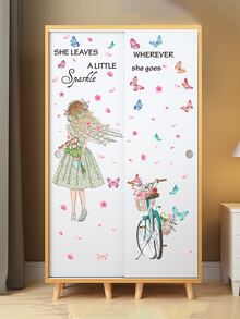 2入組人像圖案牆貼 - 彩色 - 查看 4