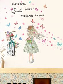 2入組人像圖案牆貼 - 彩色 - 查看 6