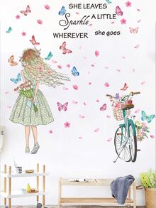 2入組人像圖案牆貼 - 彩色 - 查看 7