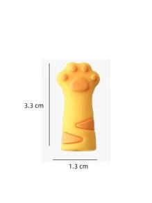 3pcs Cartoon Paw Random Pencil Cap - Multicolor - View 3