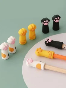 3pcs Cartoon Paw Random Pencil Cap - Multicolor - View 6