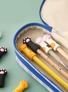 3pcs Cartoon Paw Random Pencil Cap - Multicolor - View 7