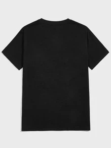 Ilustrata Guys Cartoon Graphic Tee - Black - View 2