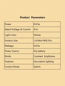 月亮和星星設計裝飾燈 - 黃色 - 查看 3