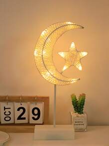 月亮和星星設計裝飾燈 - 黃色 - 查看 5