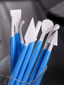8pcs Random Color Clay Tool Set - Multicolor - View 4
