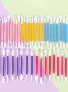 8pcs Random Color Clay Tool Set - Multicolor - View 5