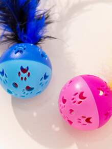 1pc Random Color Cat Teaser Toy - Multicolor - View 4