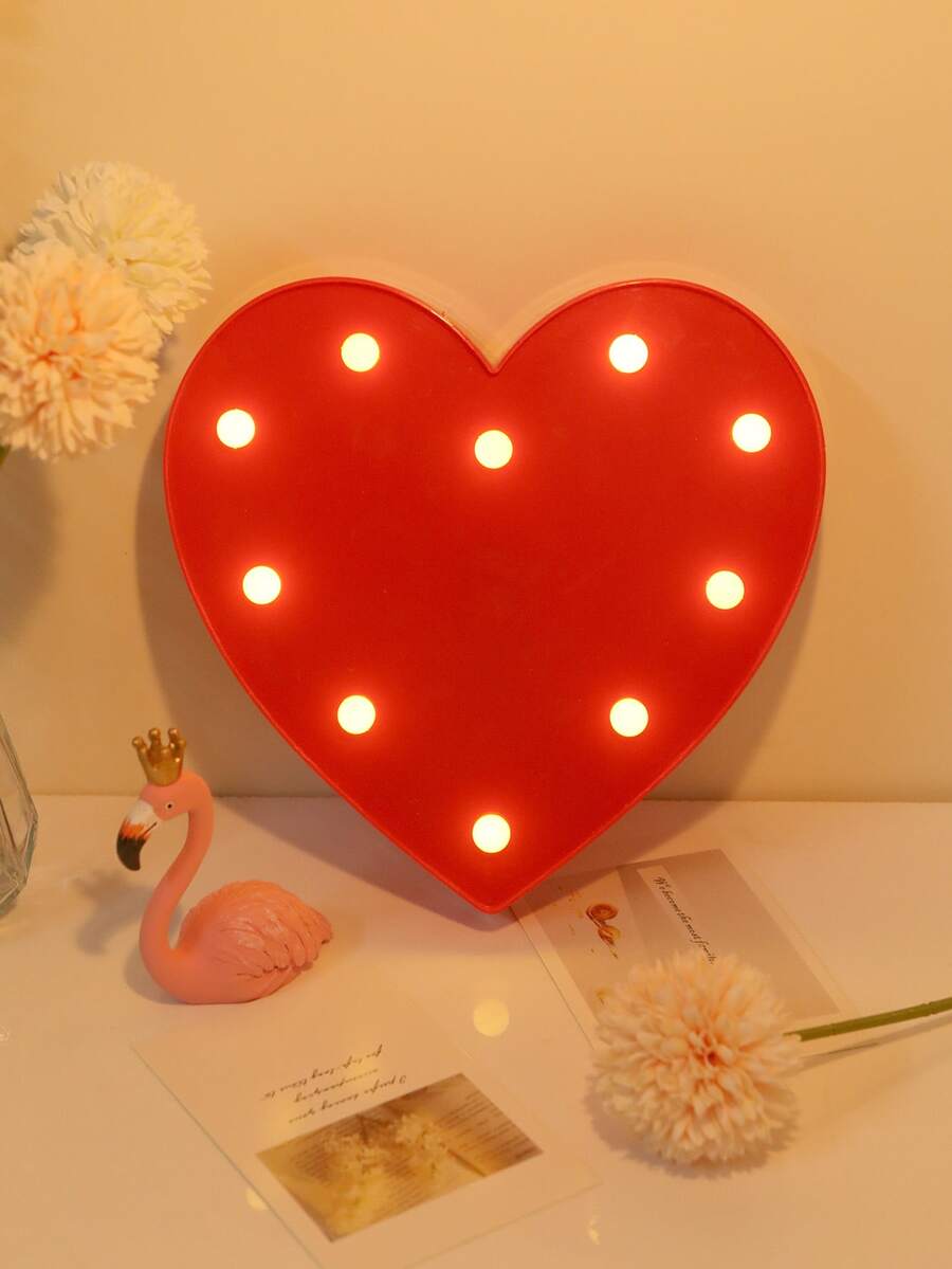 Luz decorativa en forma de corazón - Amarillo - Ver 1