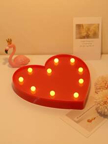 Luz decorativa en forma de corazón - Amarillo - Ver 2