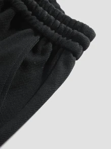 Quần Short Nam Dây kéo Túi Con số Đường phố - màu đen - Xem 3