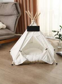 1 pièce Tente simple pour animal de compagnie Lit pour chien de chiot Lit pour chat Facile à nettoyer