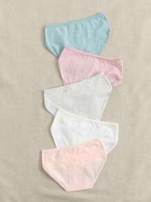 Set de 5 calzones tipo bóxer con lazo frontal para niña preadolescente