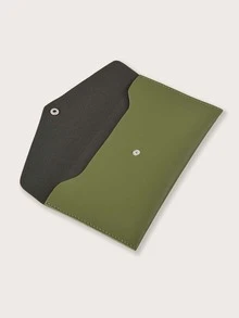 1入組素色化妝刷收納袋 - 綠色 - 查看 4