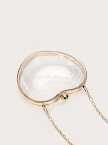 Bolsa creativa mini transparente con diseño de corazón - transparente - Ver 4