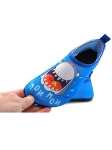 男孩卡通鯊魚圖案水襪