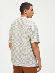 Manfinity Men Geo Print Letter Patched Detail Tee - Multicolor - View 2