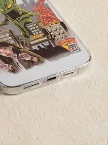 Ilustrata Cartoon Graphic Phone Case - Multicolor - View 3